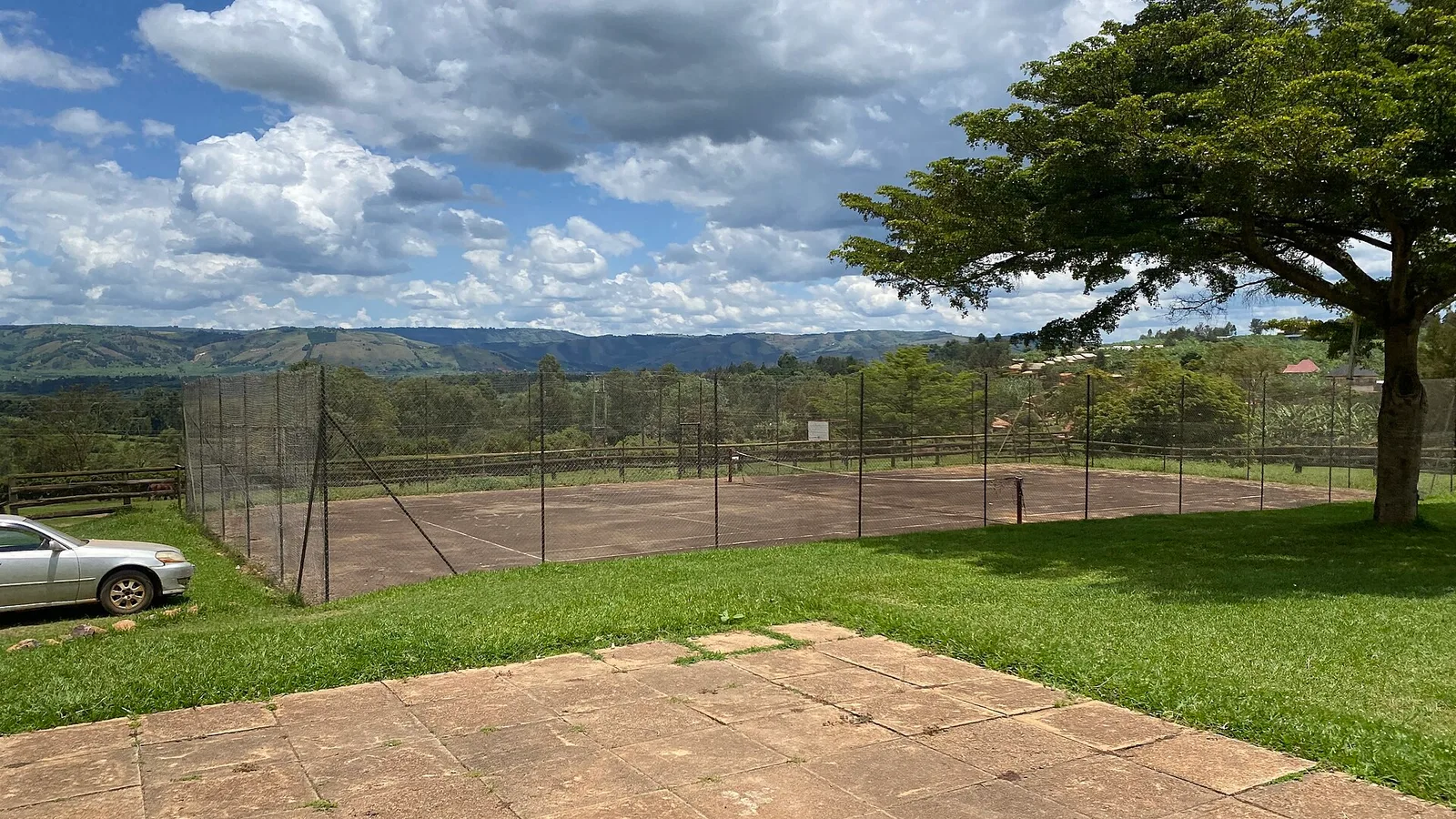 Tennis court at Rwekishokye country club in Mbarara, Uganda